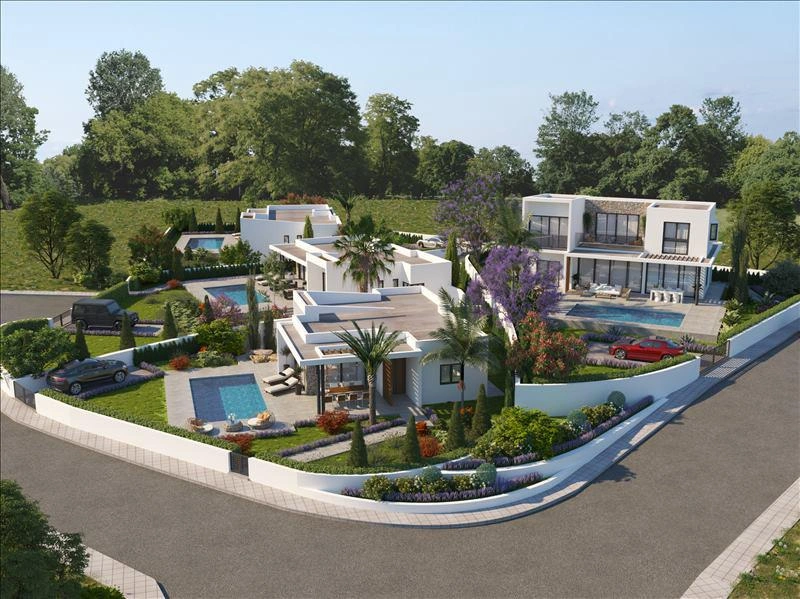 Виллы в жилом комплексе в Пафосе, Кипр