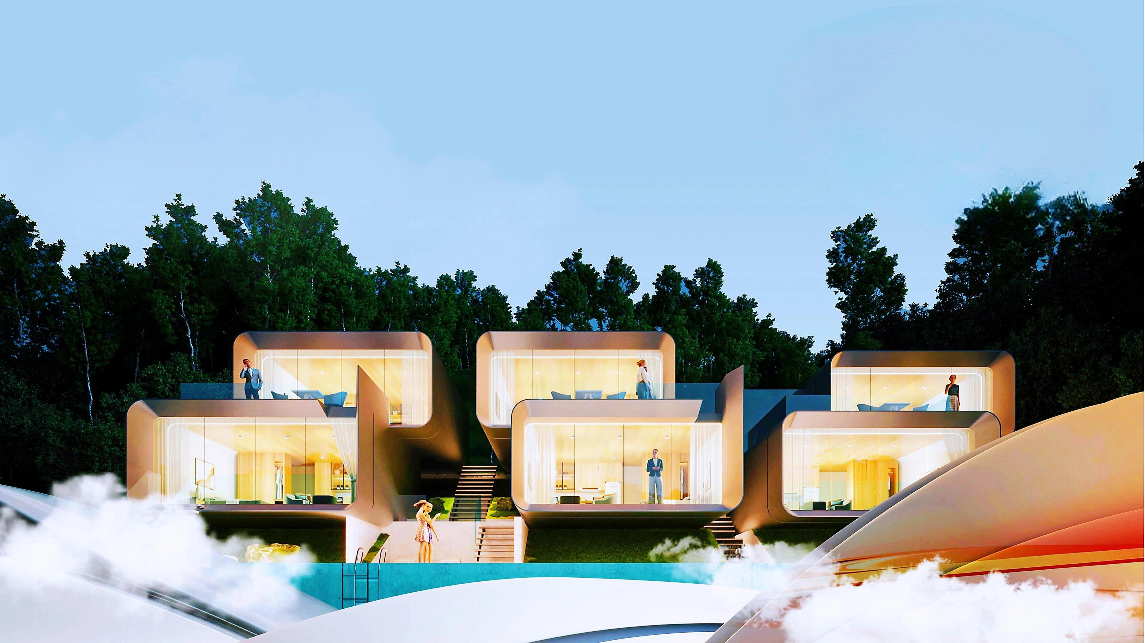 Таунхаусы в жилом комплексе на Пхукете, Таиланд