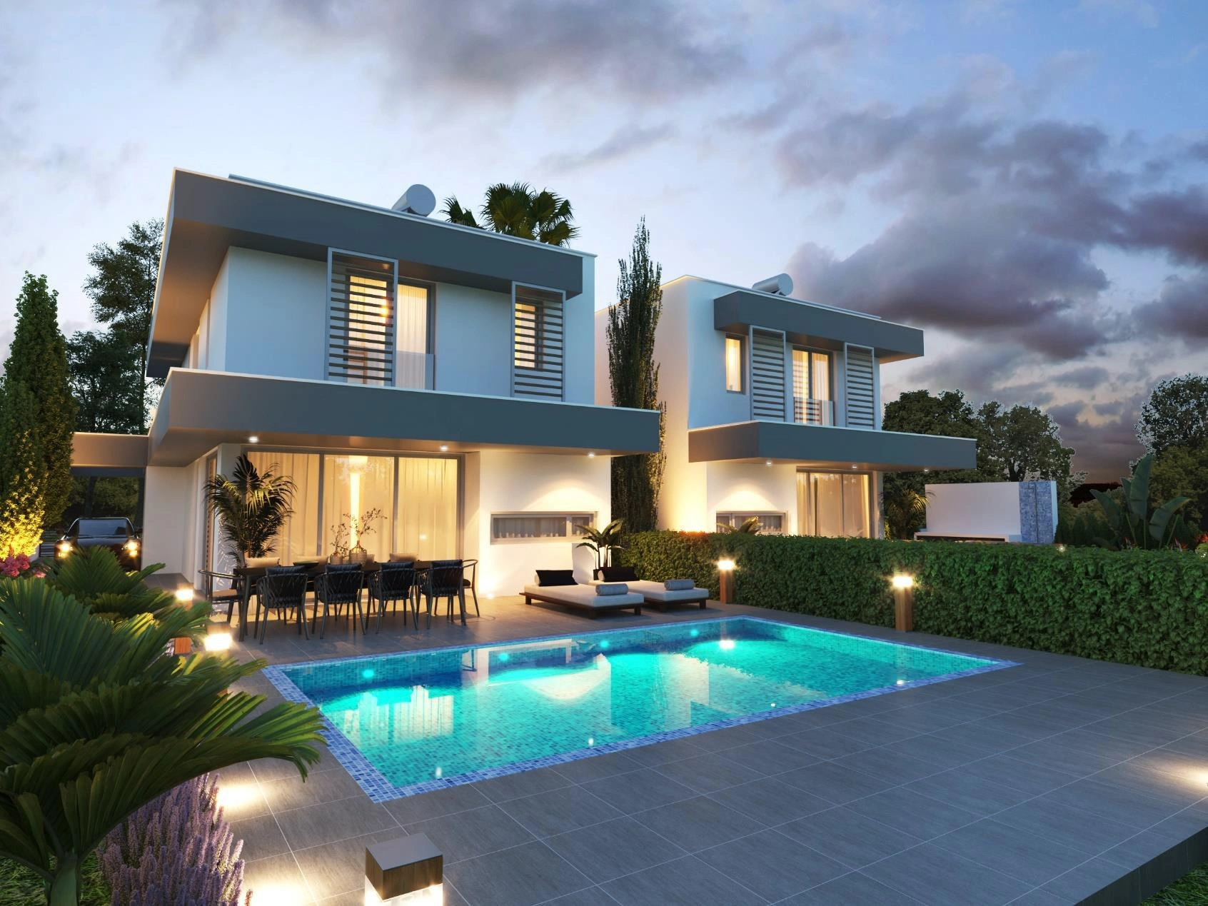 Виллы с садами в Ларнаке, Кипр