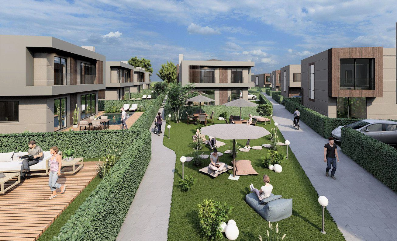 Виллы в новом жилом комплексе в Стамбуле, Турция