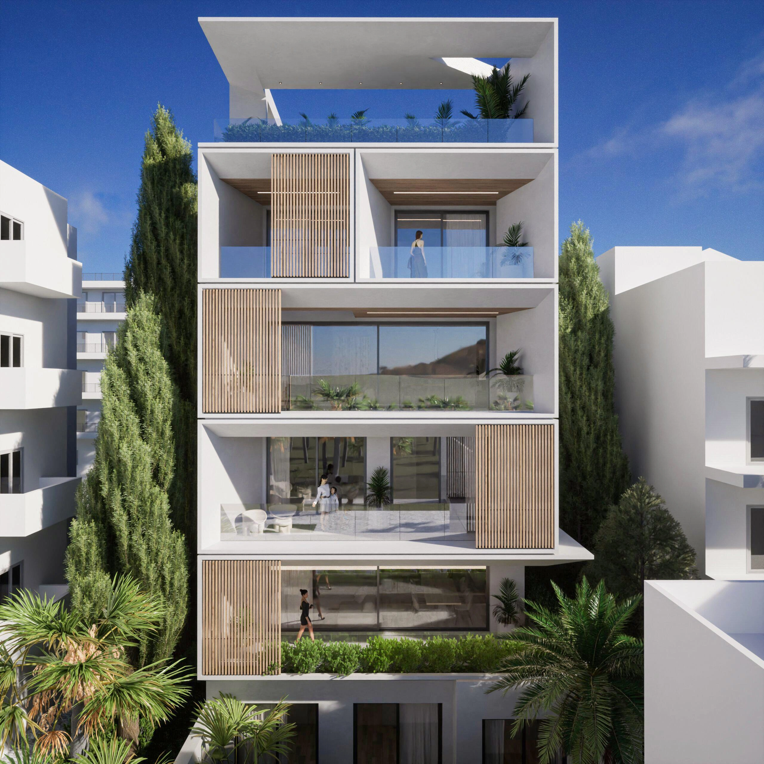 Квартиры в малоэтажном жилом комплексе у моря в Аттике, Греция