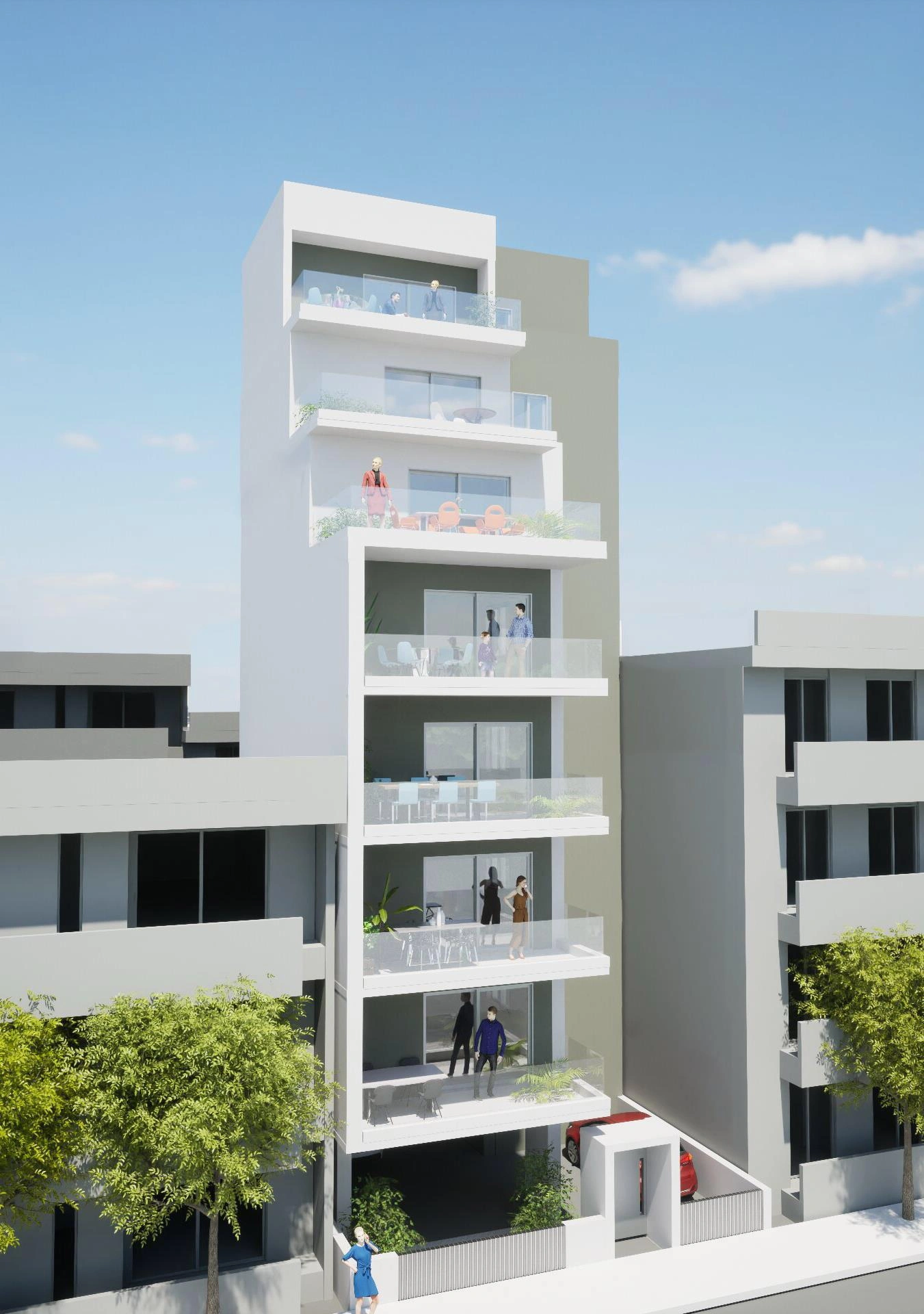 Двухуровневые апартаменты в современном жилом комплексе в Аттике, Греция