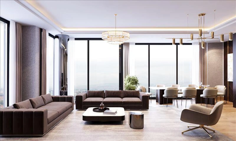 Квартиры в новом жилом комплексе с торговым центром в Стамбуле, Турция