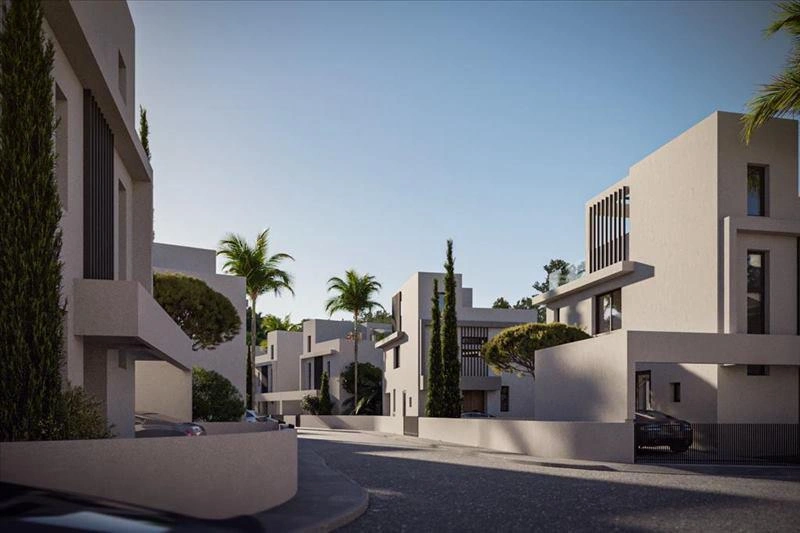 Виллы в современном жилом комплексе в Фамагусте, Кипр