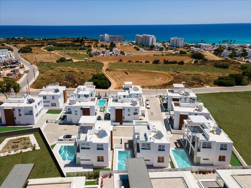 Виллы в современном жилом комплексе в районе Фамагусты, Кипр