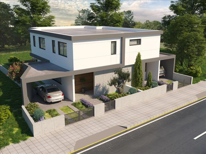 Виллы в современном жилом комплексе в Лакатамии (Никосия, Кипр)