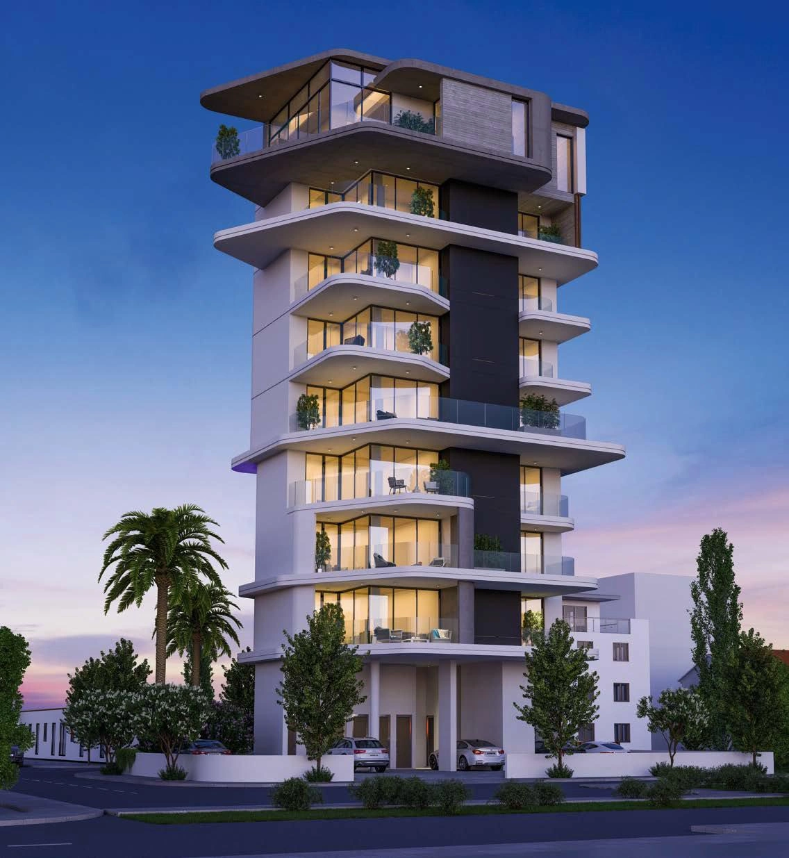 Апартаменты в жилом комплексе у пляжа в Ларнаке, Кипр