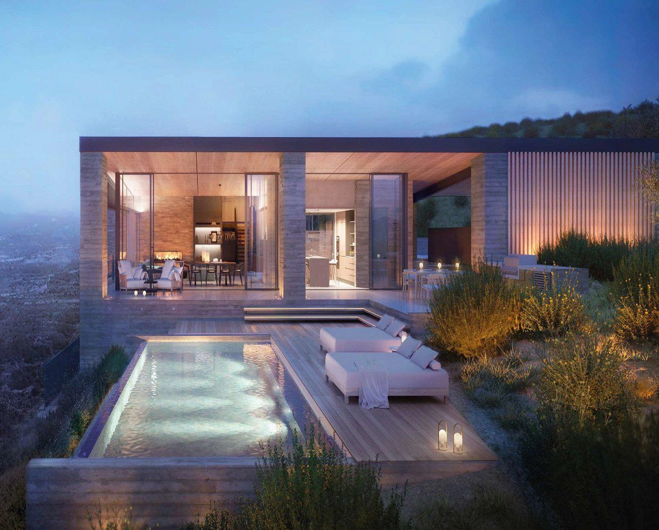 Виллы в большом жилом комплексе в Пафосе, на Кипре