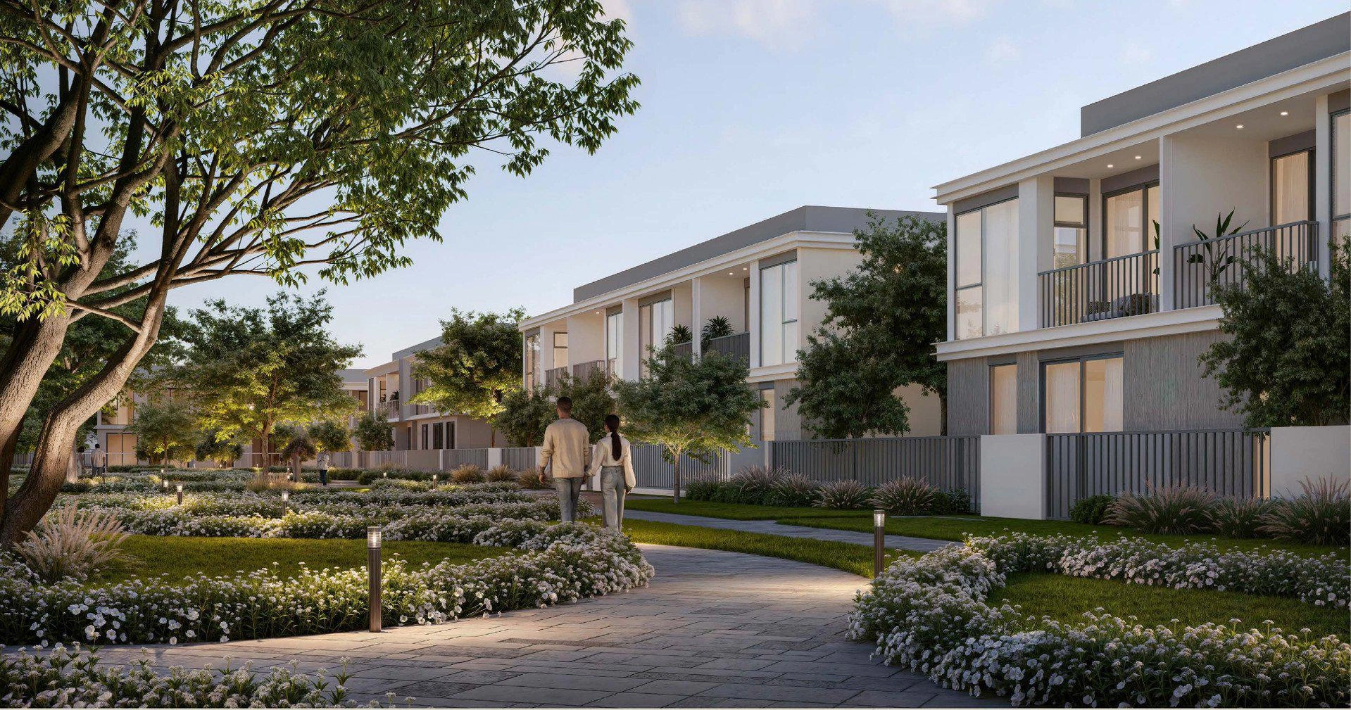 Таунхаусы в новом жилом комплексе в Дубае, ОАЭ