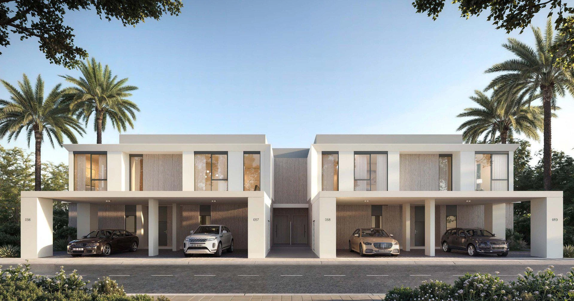 Таунхаусы в новом жилом комплексе в Дубае, ОАЭ