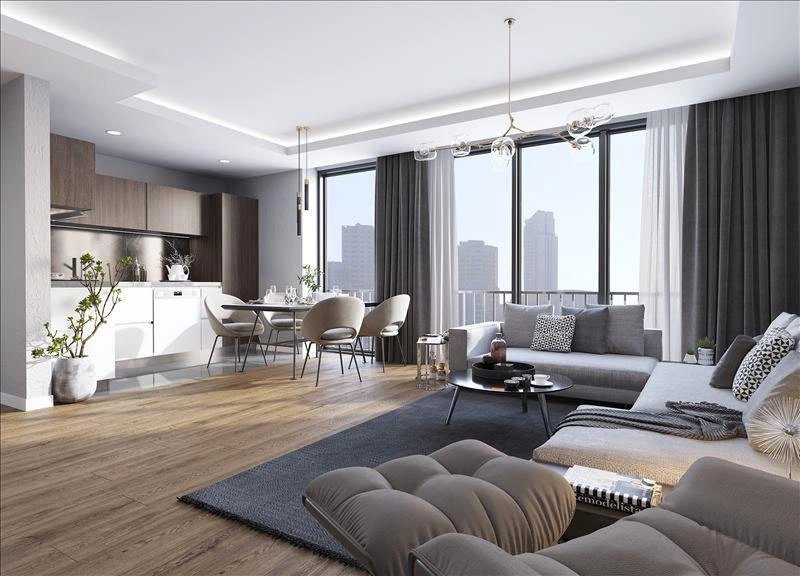 Квартиры в современном жилом комплексе в Аташехире, Стамбул, Турция