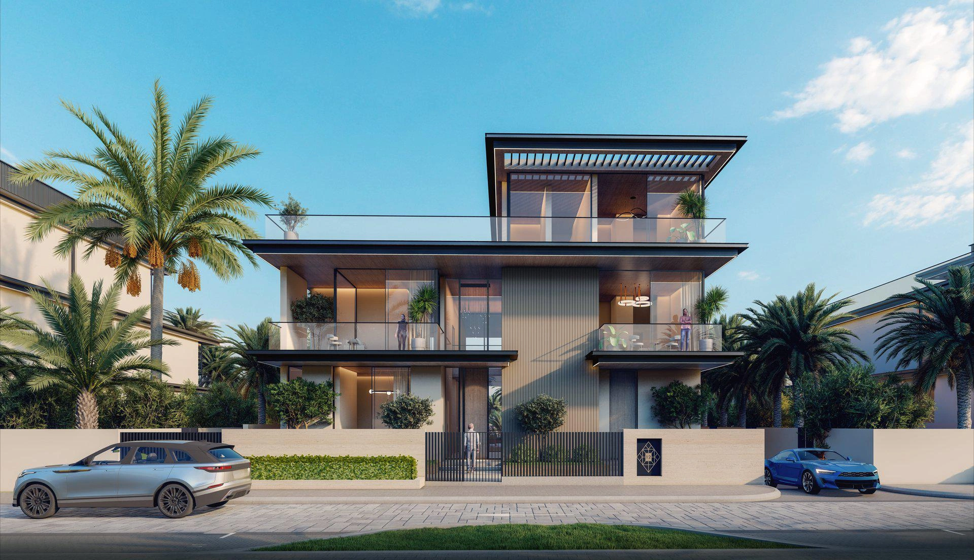 Виллы в жилом комплексе в Дубае, ОАЭ