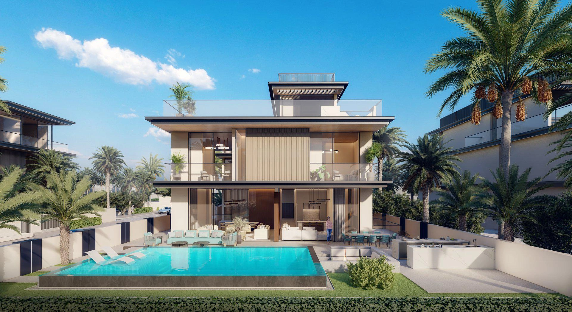 Виллы в жилом комплексе в Дубае, ОАЭ