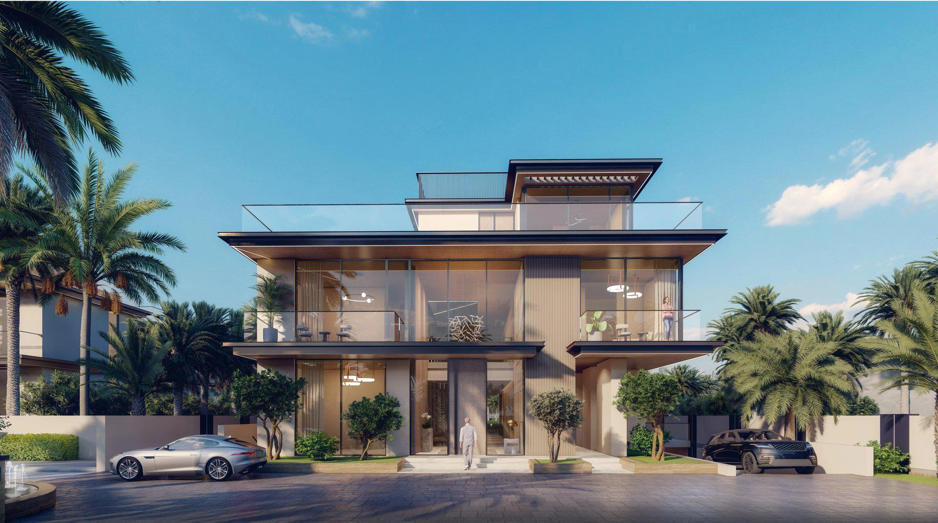 Виллы в жилом комплексе в Дубае, ОАЭ