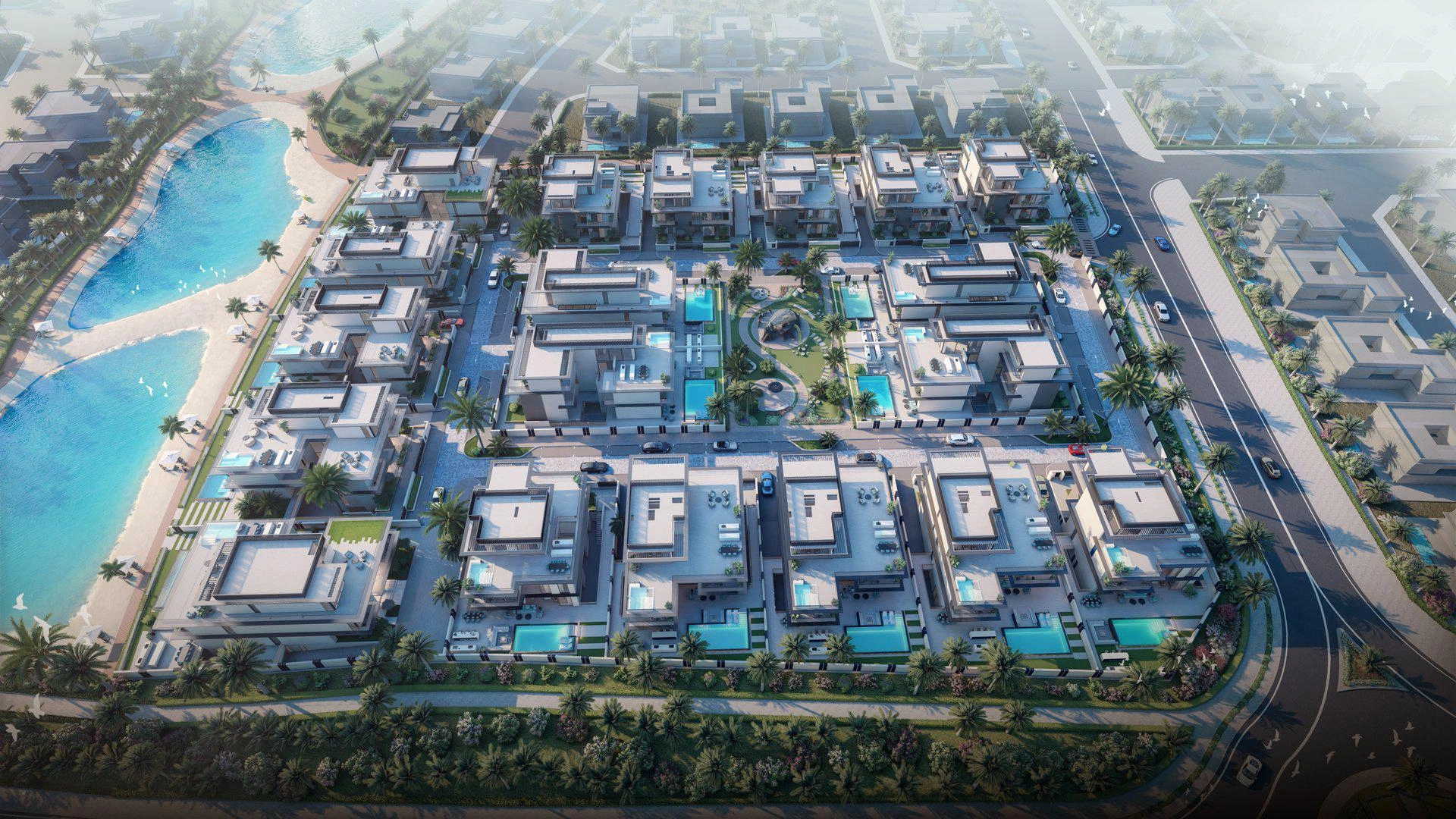 Виллы в жилом комплексе в Дубае, ОАЭ