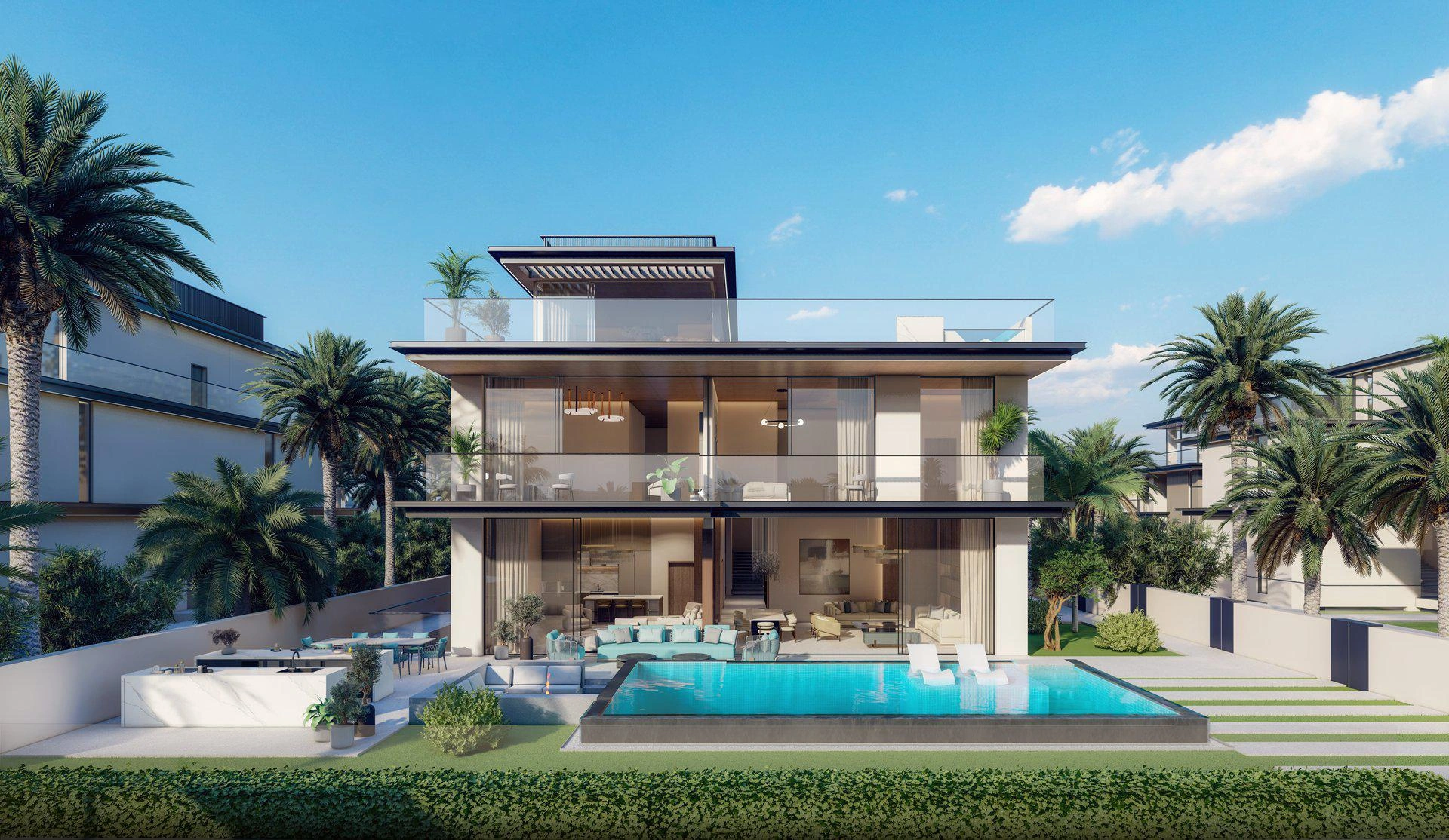 Виллы в жилом комплексе в Дубае, ОАЭ