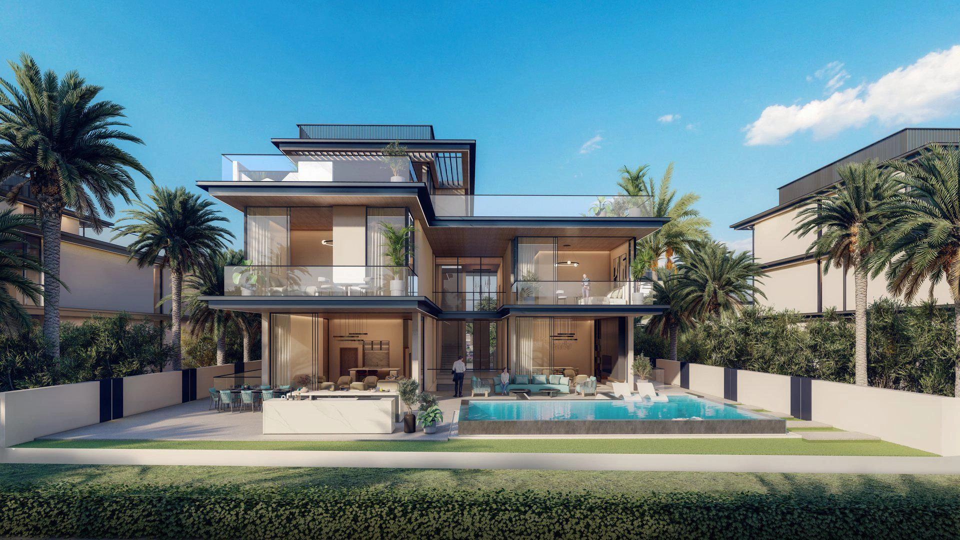 Виллы в жилом комплексе в Дубае, ОАЭ