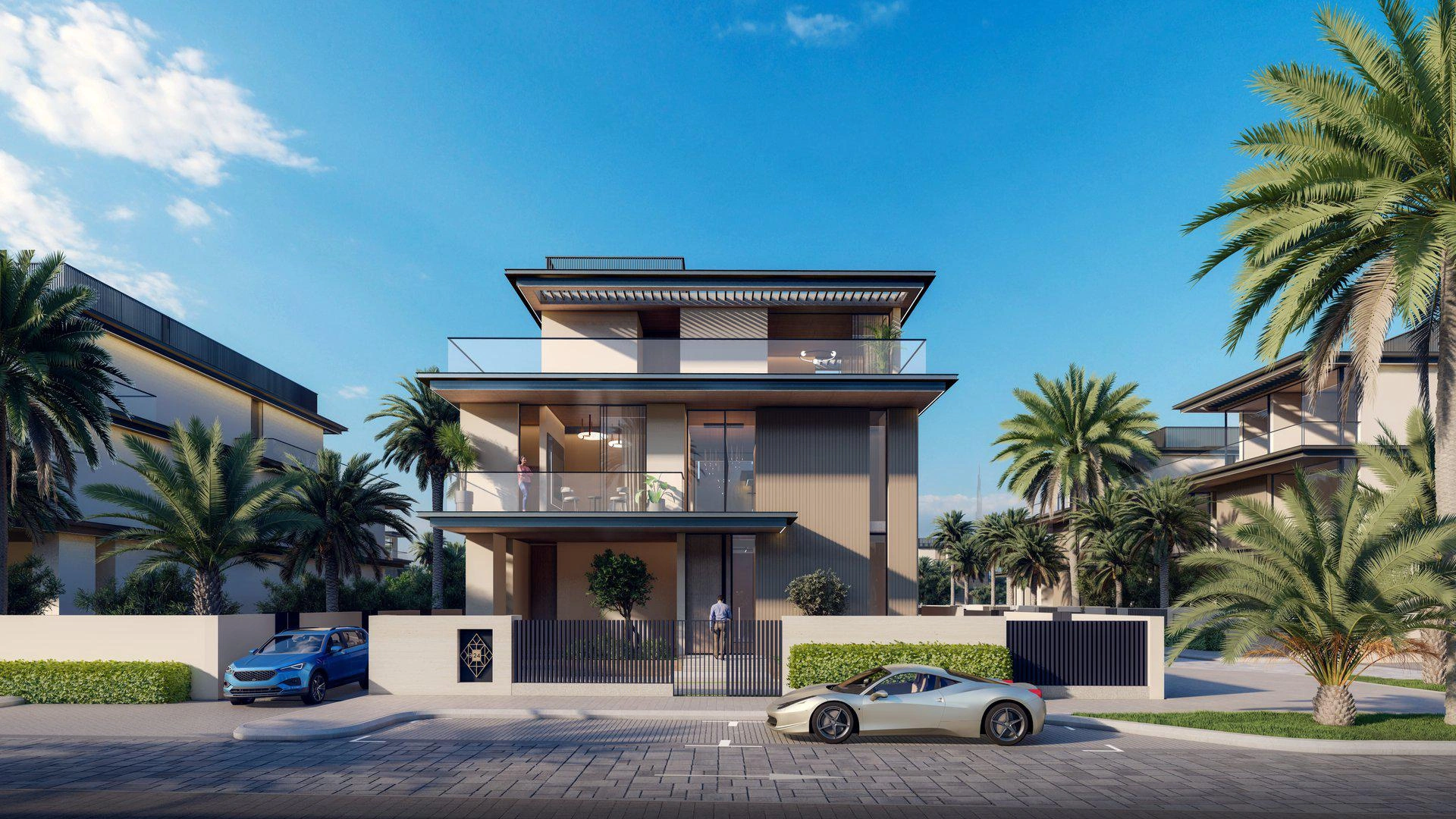 Виллы в жилом комплексе в Дубае, ОАЭ