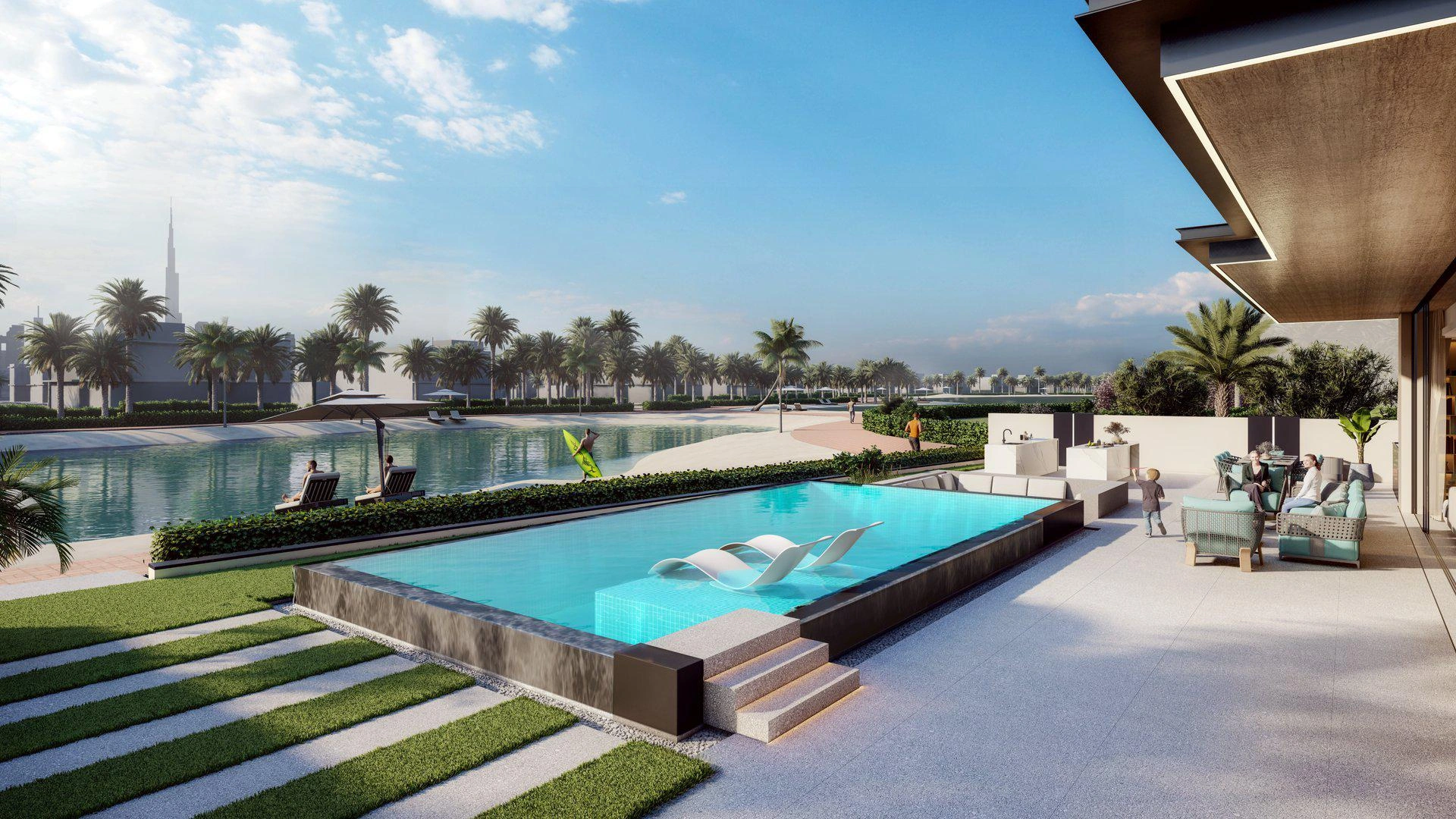 Виллы в жилом комплексе в Дубае, ОАЭ