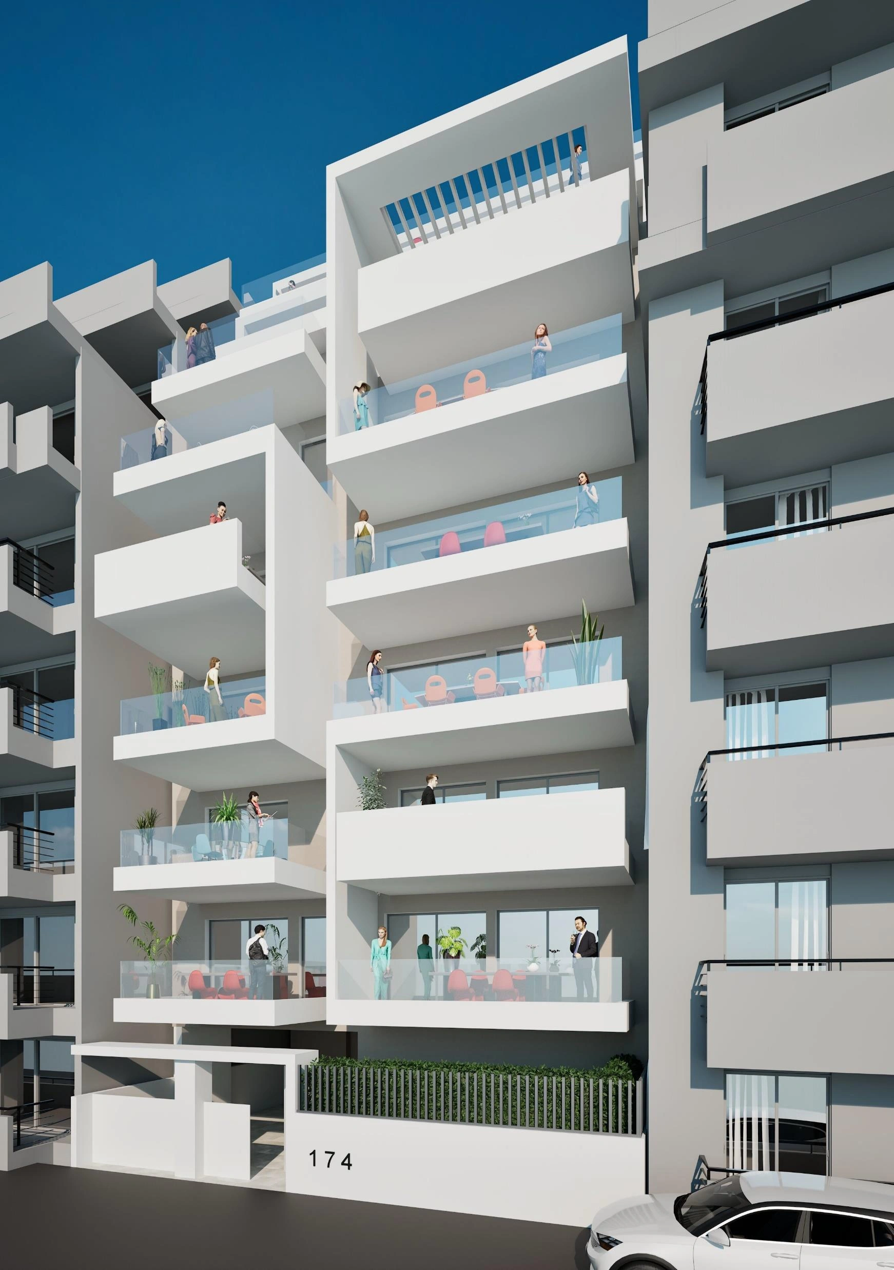 Апартаменты в новом жилом доме в Аттике, Греция