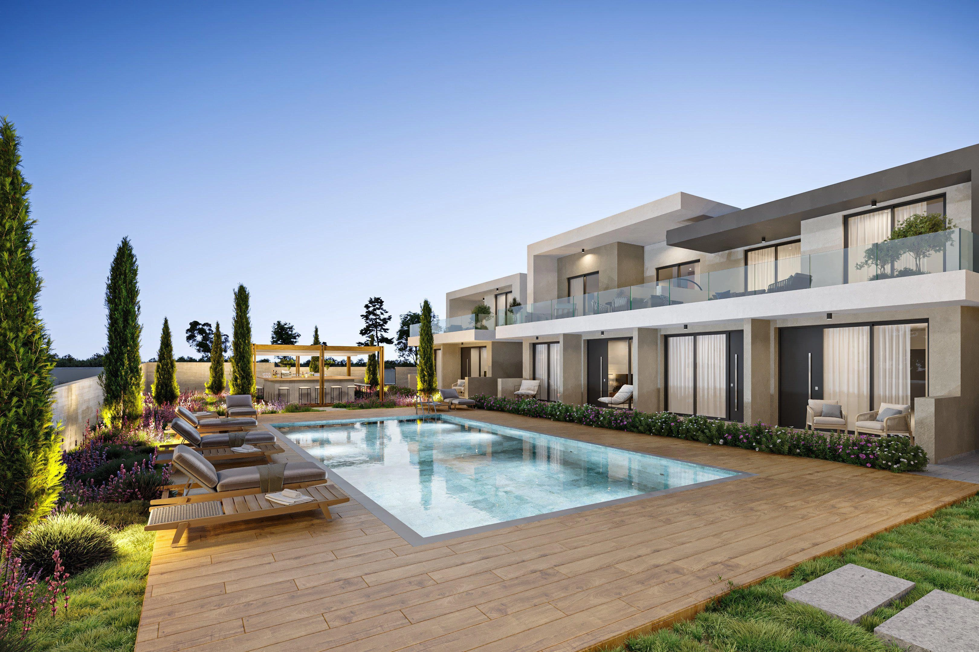 Квартиры в новом жилом комплексе в Пафосе на Кипре