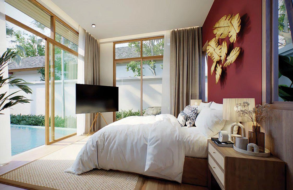 Виллы в жилом комплексе рядом с пляжем Най Янг, Пхукет, Таиланд