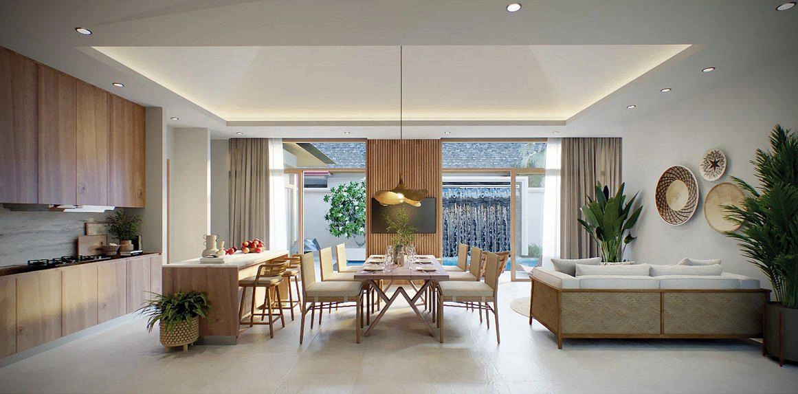 Виллы в жилом комплексе рядом с пляжем Най Янг, Пхукет, Таиланд