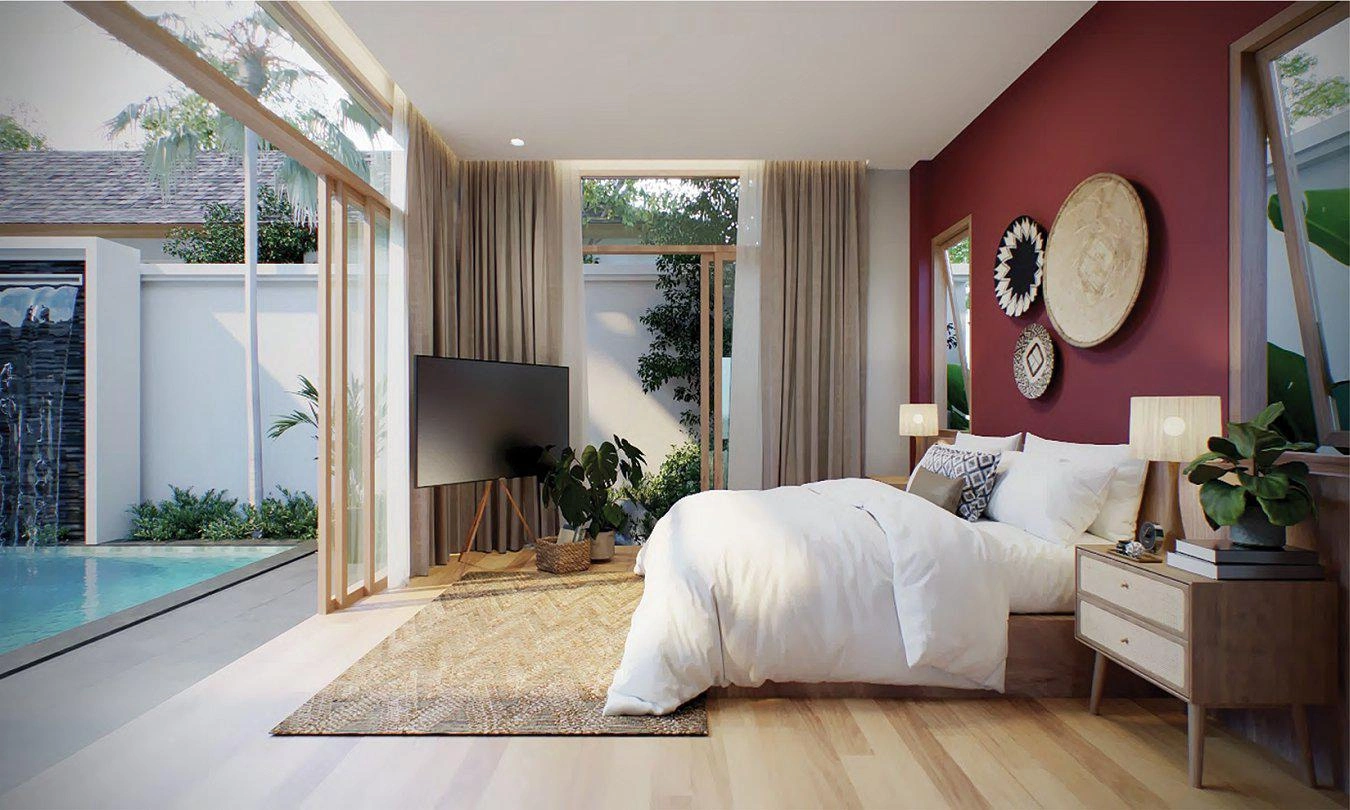 Виллы в жилом комплексе рядом с пляжем Най Янг, Пхукет, Таиланд