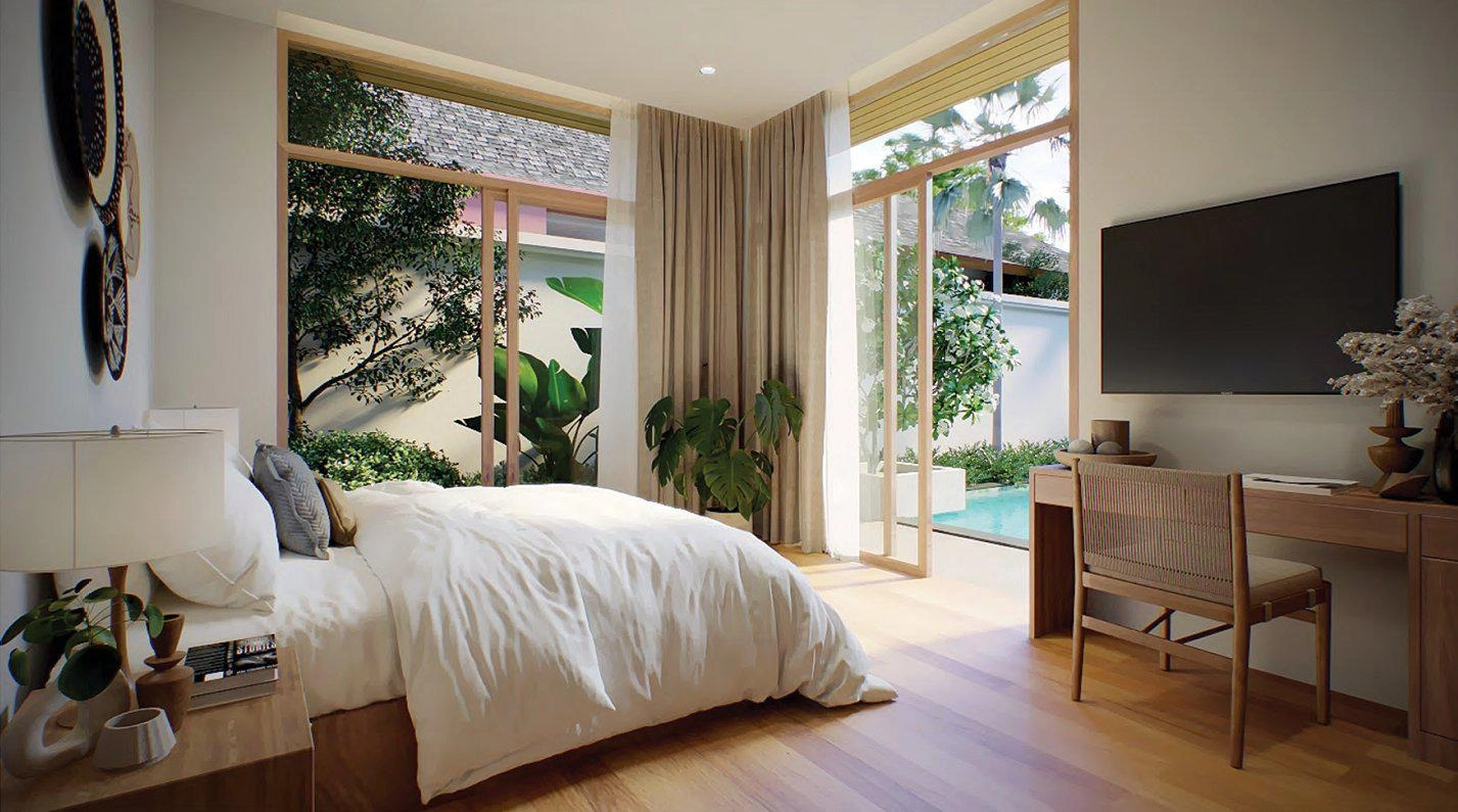 Виллы в жилом комплексе рядом с пляжем Най Янг, Пхукет, Таиланд