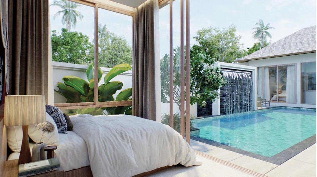 Виллы в жилом комплексе рядом с пляжем Най Янг, Пхукет, Таиланд