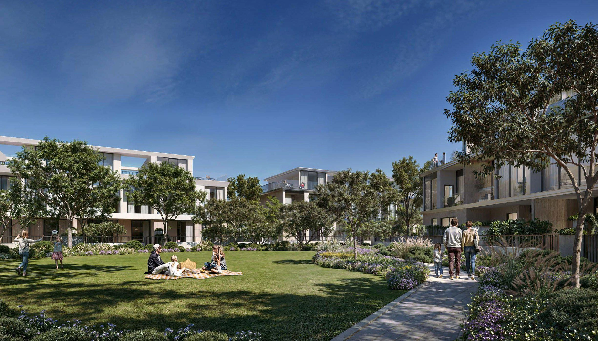 Таунхаусы в новом жилом комплексе в Дубае, ОАЭ