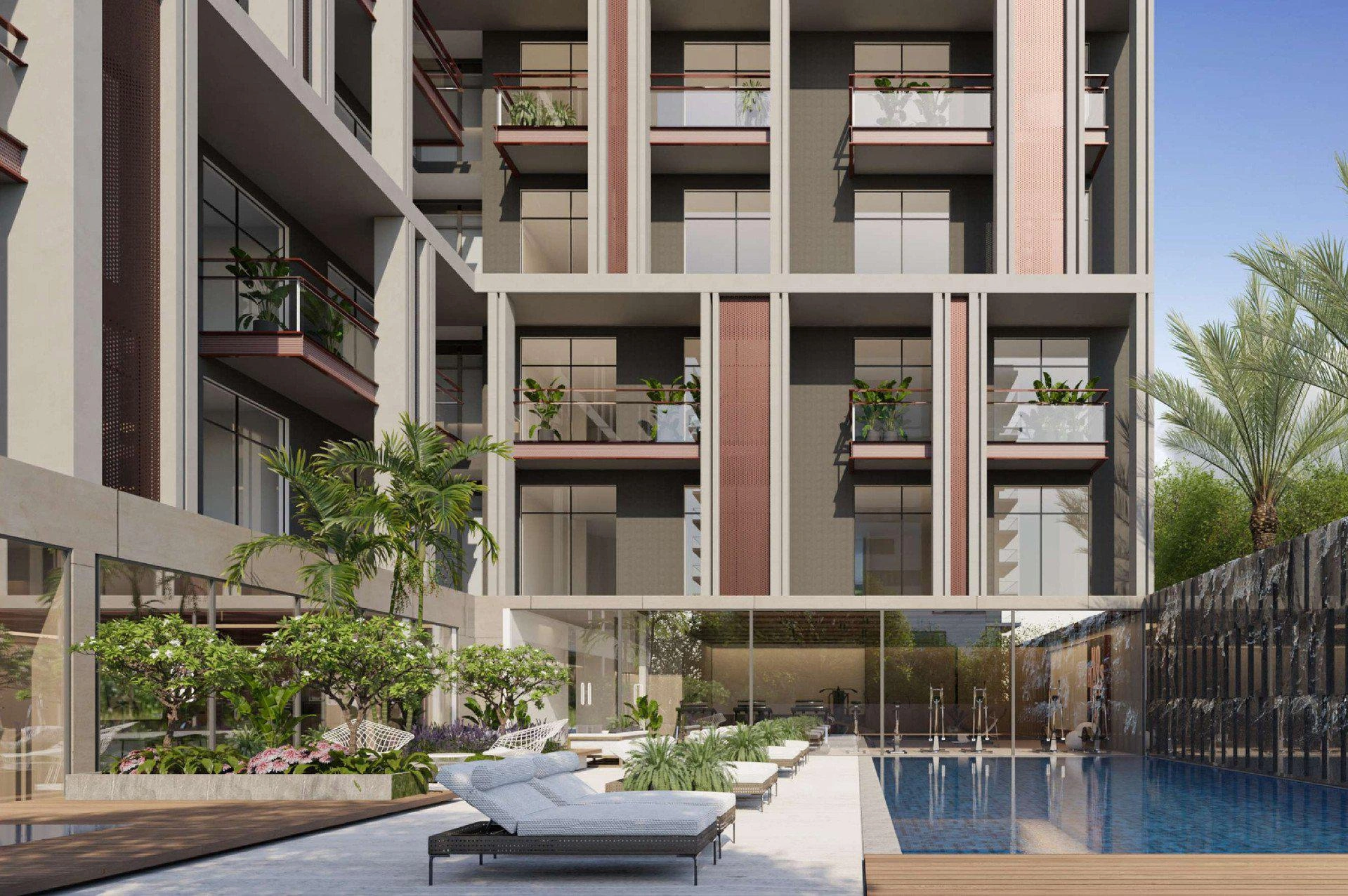 Апартаменты в современном жилом комплексе в Дубае, ОАЭ