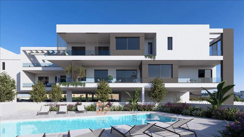 Апартаменты в жилом комплексе у моря в Ларнаке, Кипр