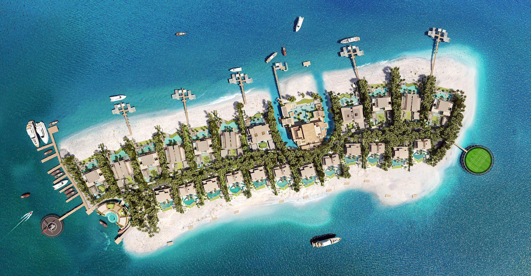 Amali Island — площадь 1487–1487 m²