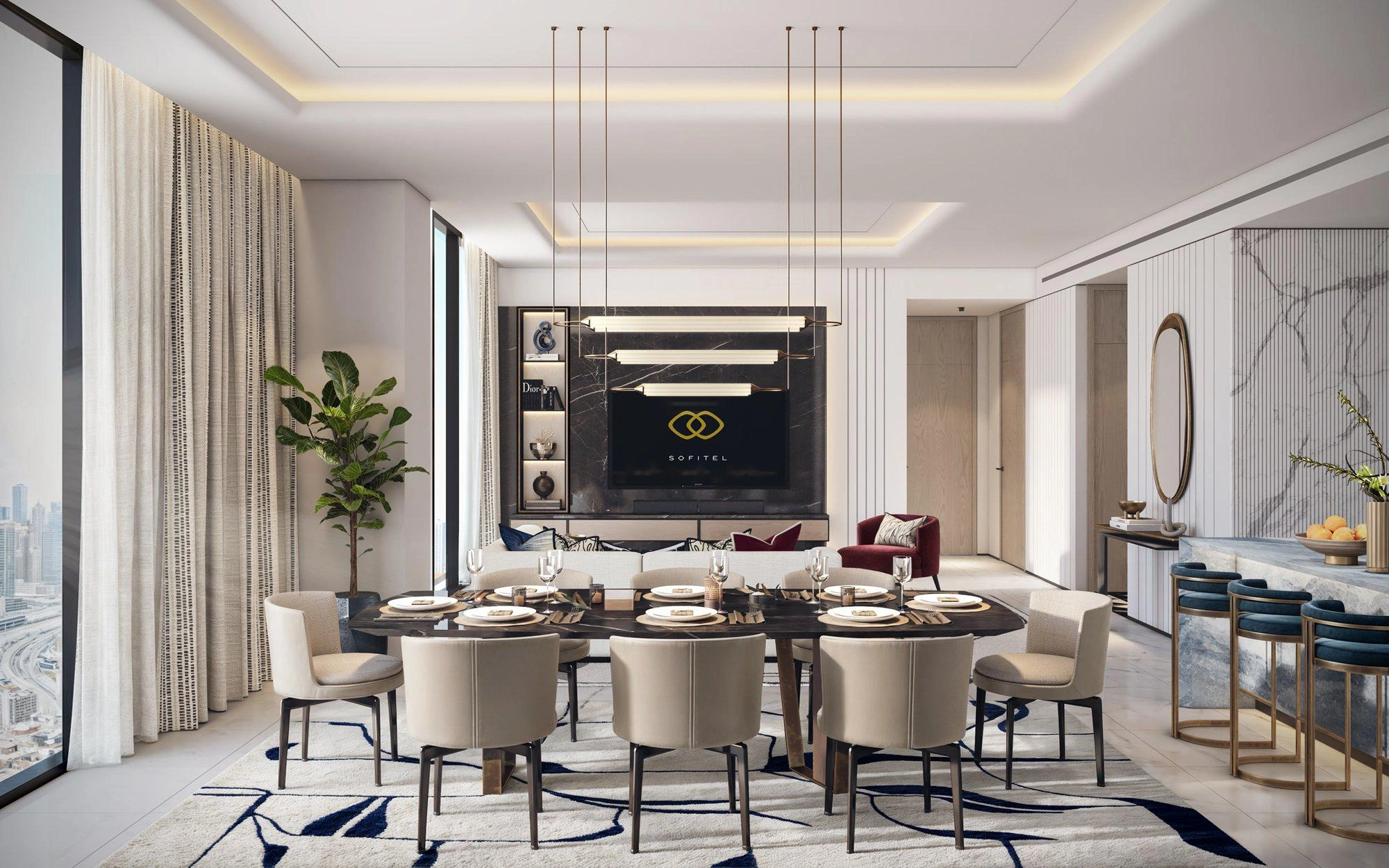 Sofitel Residences Downtown, 107 m²