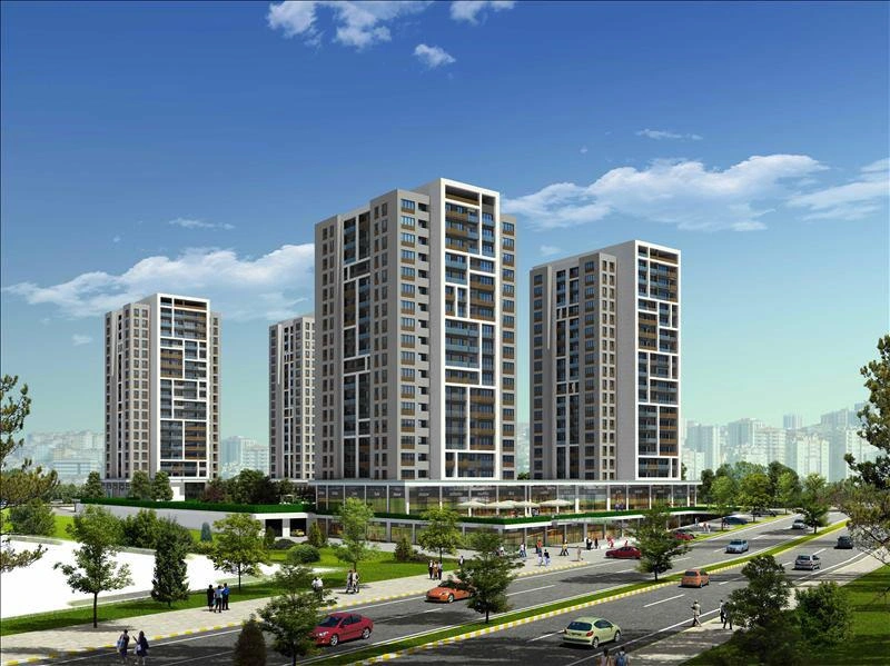 Квартиры в современном жилом комплексе в Стамбуле, Турция