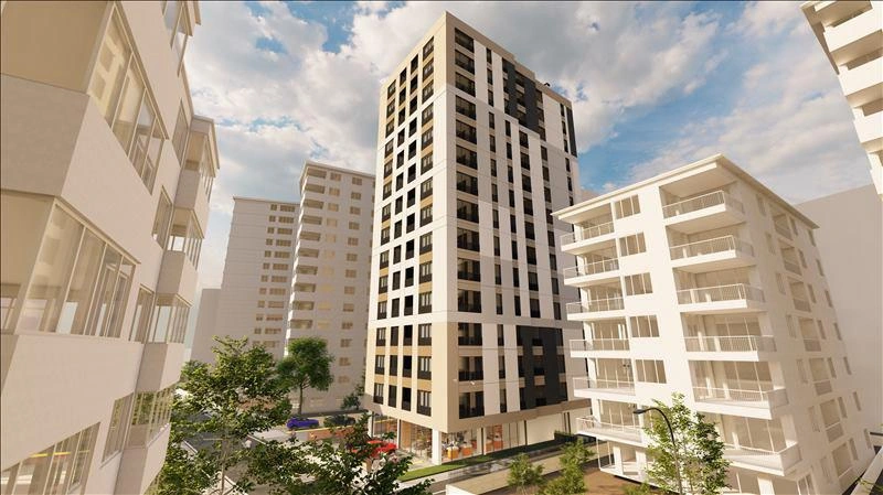 Квартиры в новом жилом комплексе рядом со станцией метро в Стамбуле, Турция