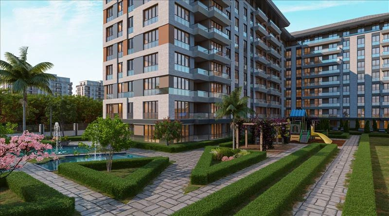 Квартиры в современном жилом комплексе в Стамбуле, Турция