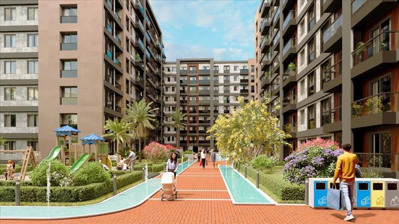 Квартиры в современном жилом комплексе в Стамбуле, Турция