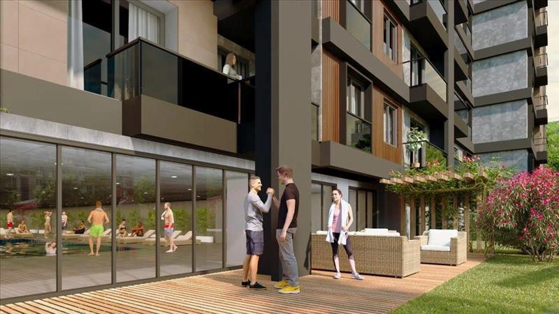 Квартиры в современном жилом комплексе в Стамбуле, Турция