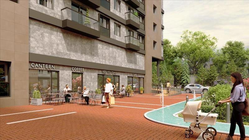 Квартиры в современном жилом комплексе в Стамбуле, Турция