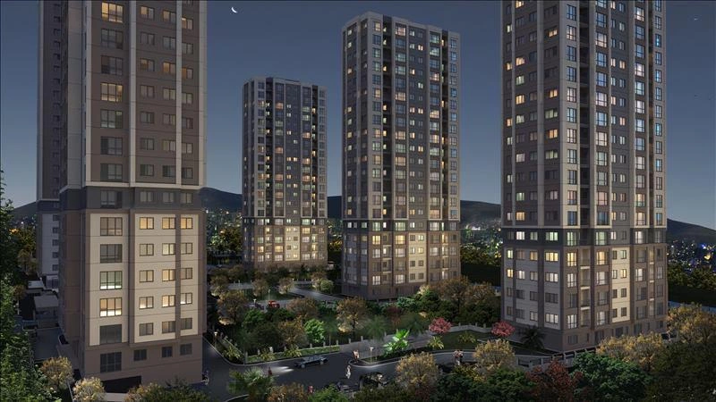 Апартаменты с панорамным видом на море у побережья в Стамбуле, Турция