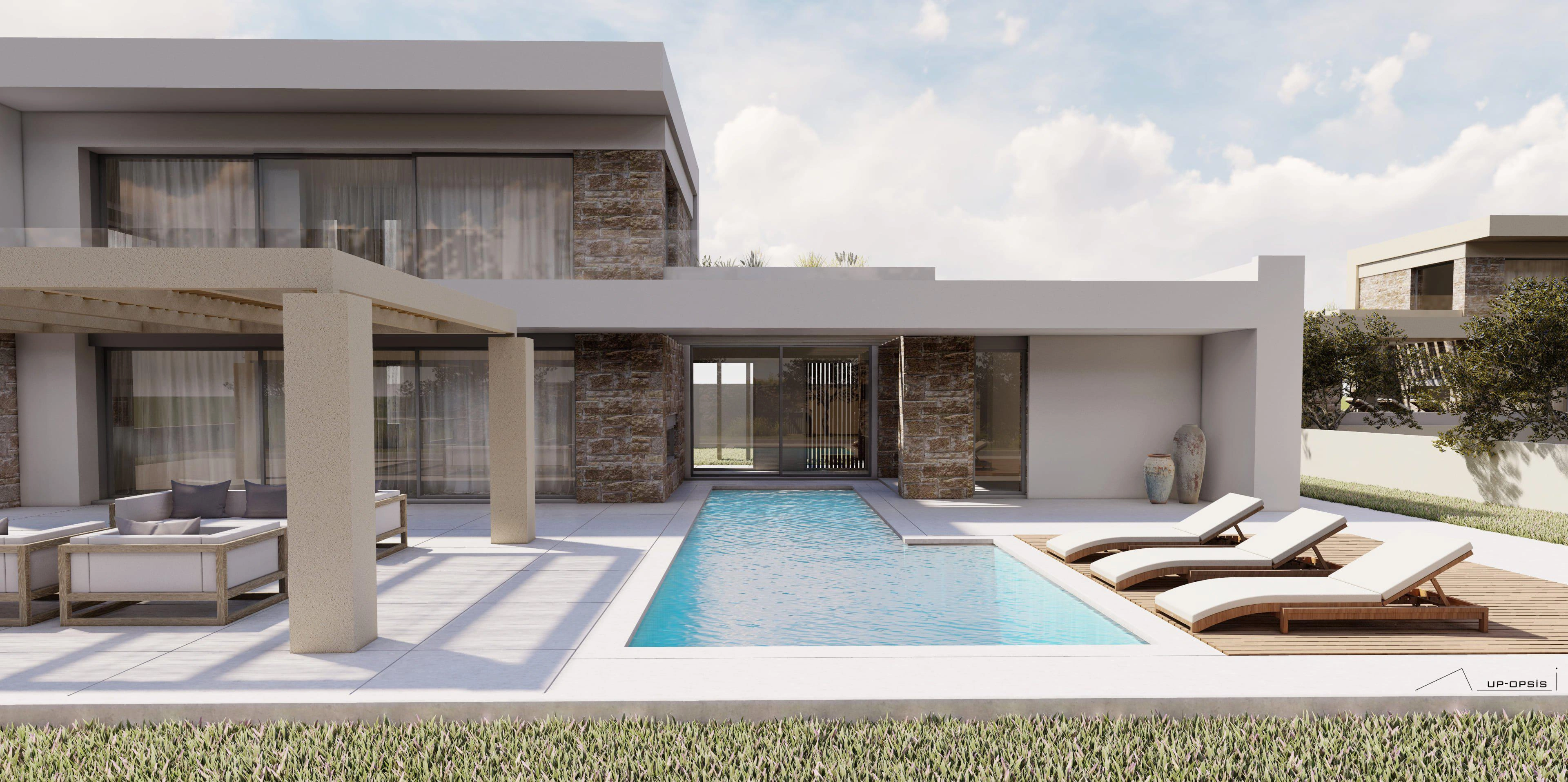 Виллы в современном жилом комплексе в Ханье, Греция