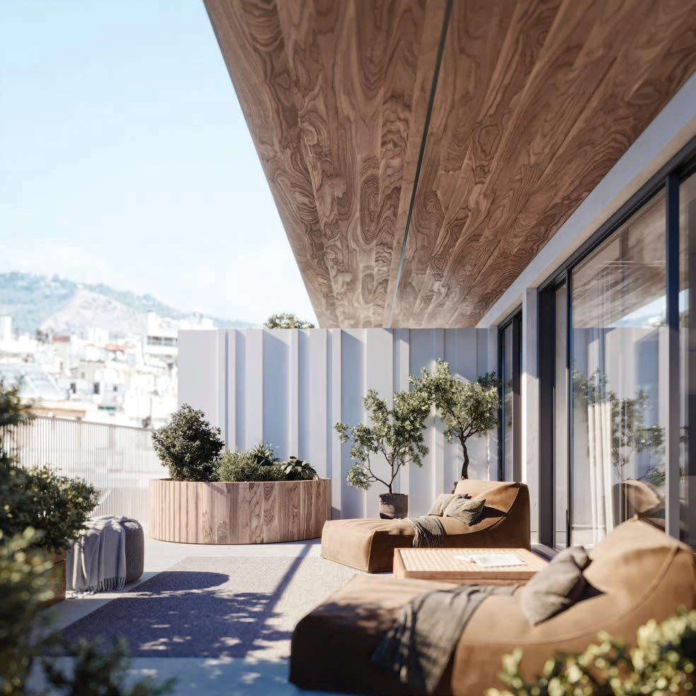 Квартиры в современном жилом комплексе в Аттике, Греция