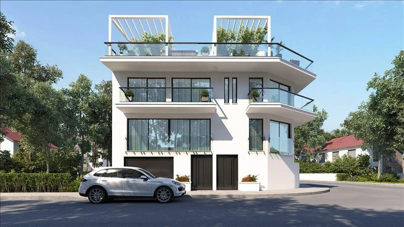 Таунхаусы в современном жилом комплексе в Ларнаке, Кипр