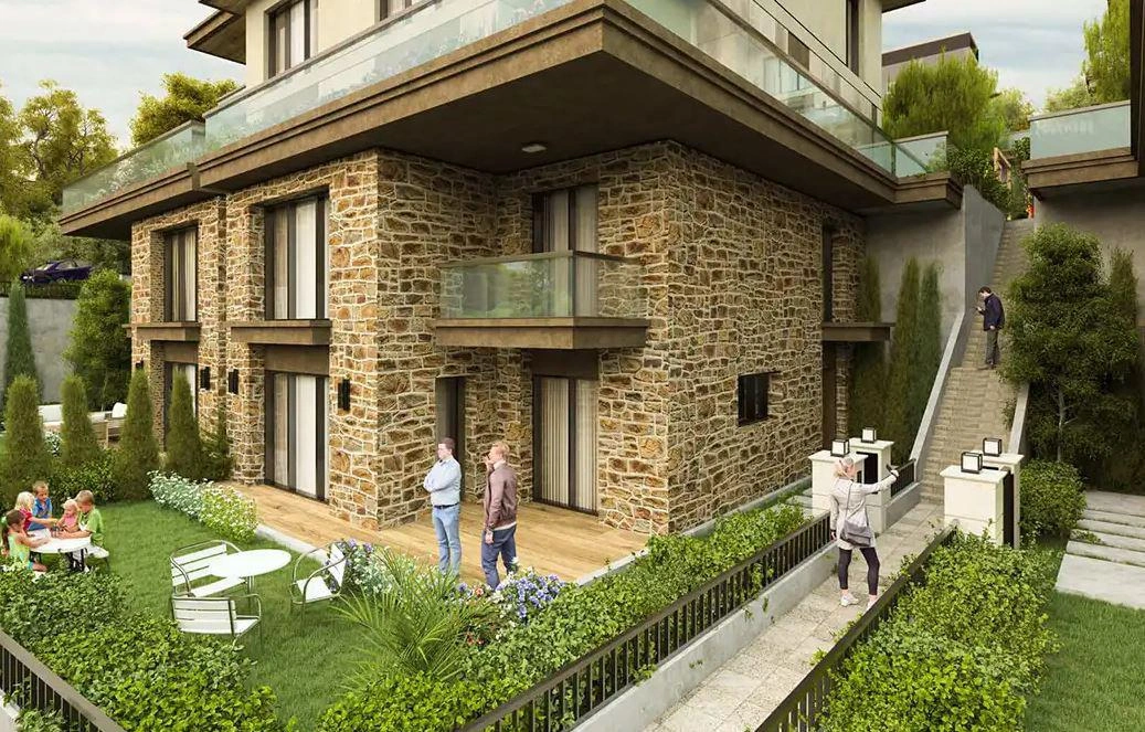 Виллы в жилом комплексе в Стамбуле, Турция