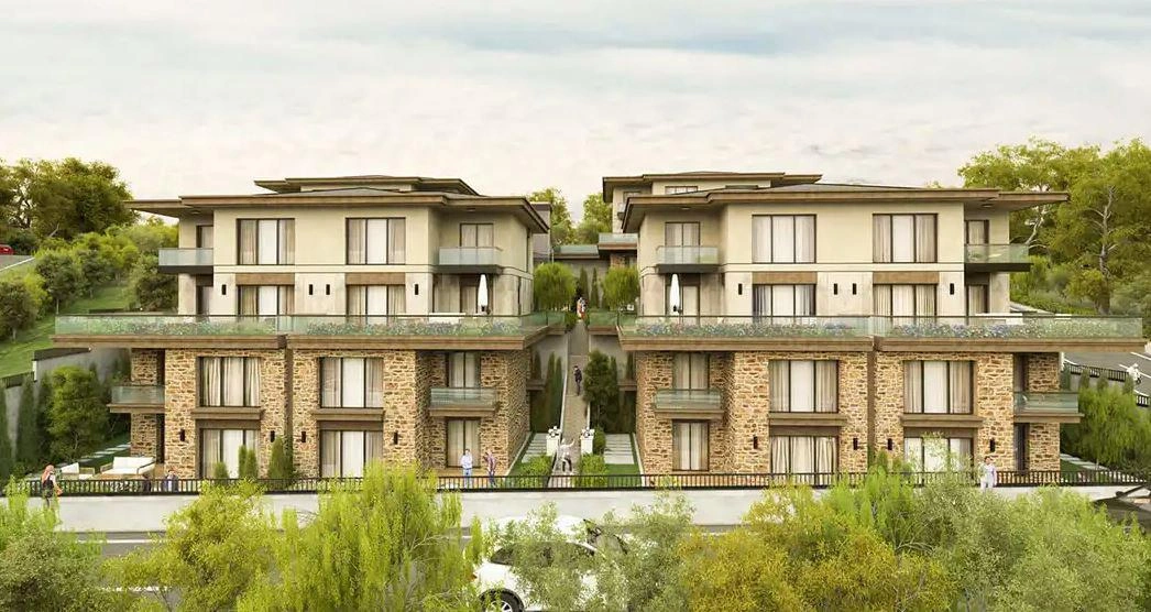 Виллы в жилом комплексе в Стамбуле, Турция