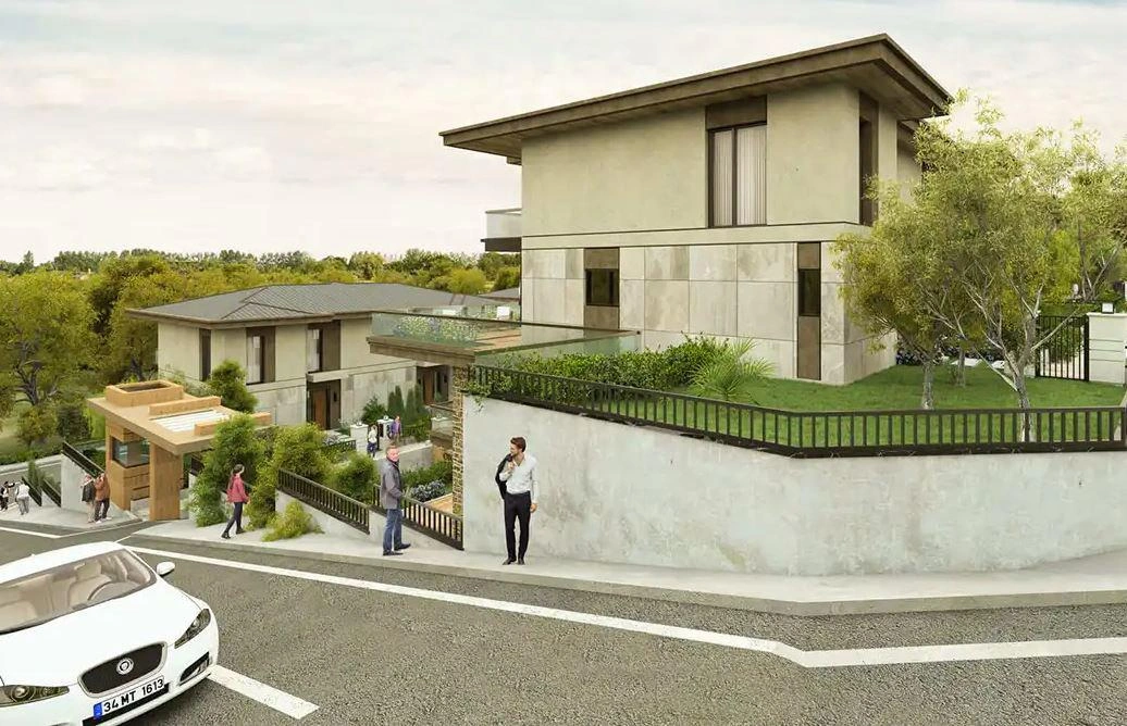 Виллы в жилом комплексе в Стамбуле, Турция