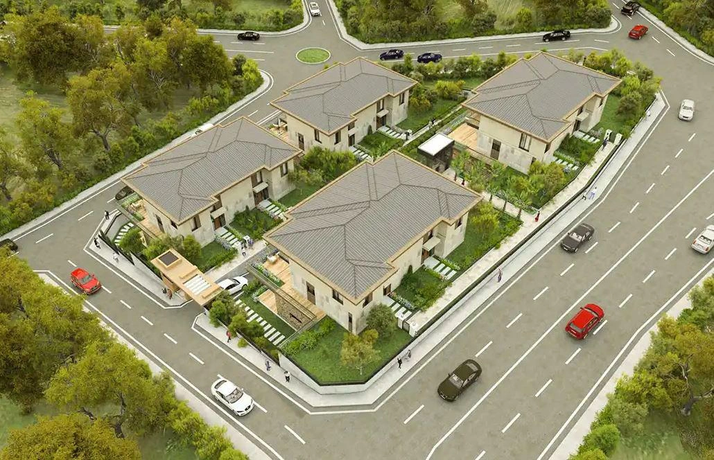 Виллы в жилом комплексе в Стамбуле, Турция