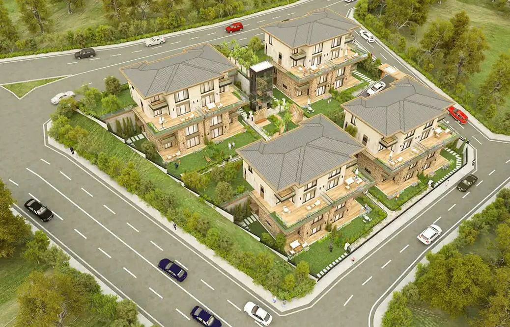 Виллы в жилом комплексе в Стамбуле, Турция